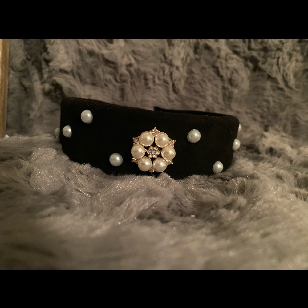 Black Suede Headband